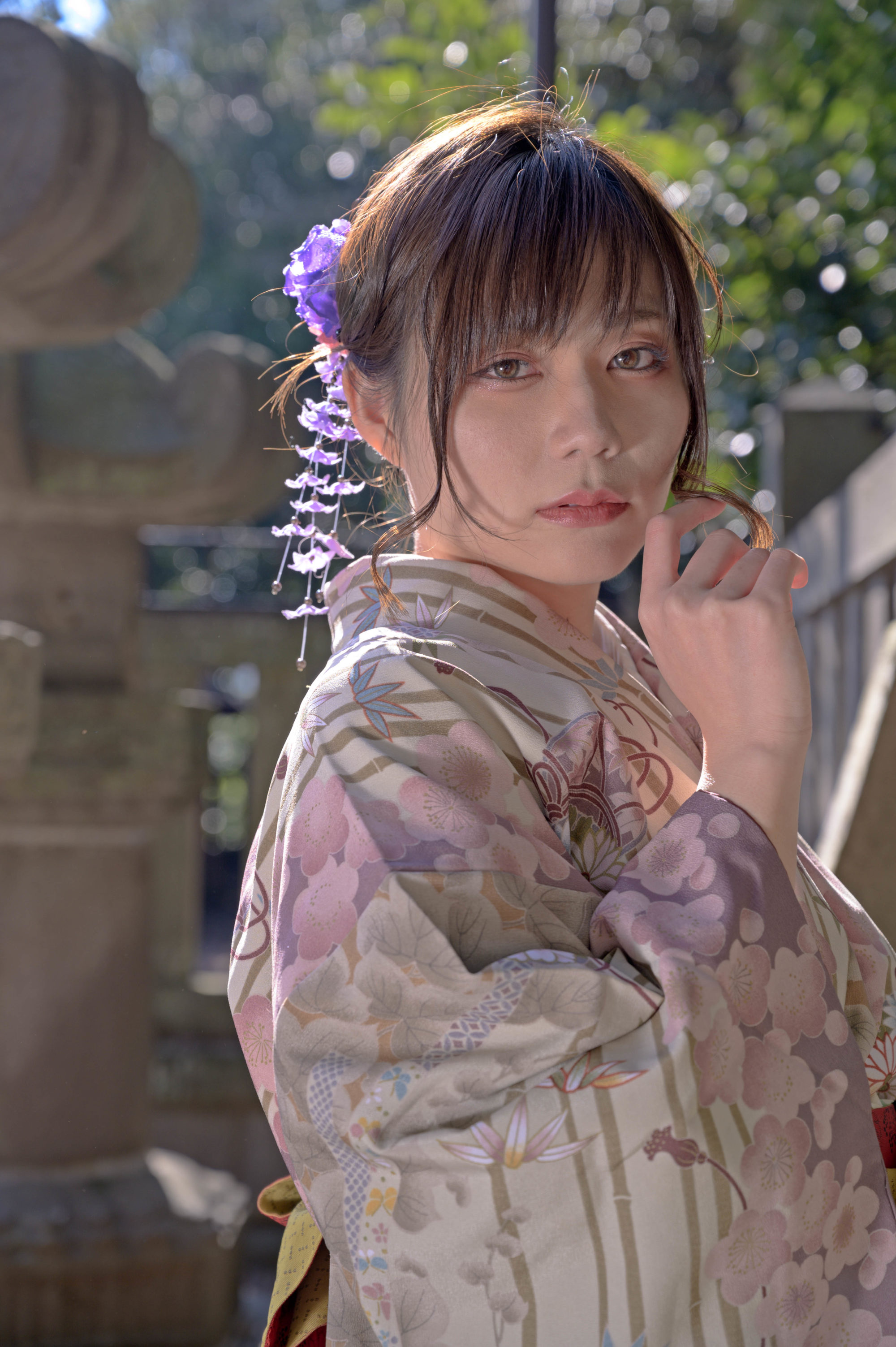 撮影会レビュー 美マージュ 川越にある寺院と枝垂れ桜と女夜叉イメージでポートレート撮影 Massu Photography